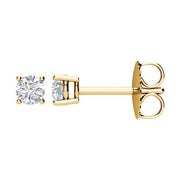 14k Yellow 1/4 Ctw Natural Diamond Stud Earrings