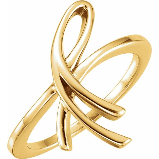14k Yellow Freeform Ring
