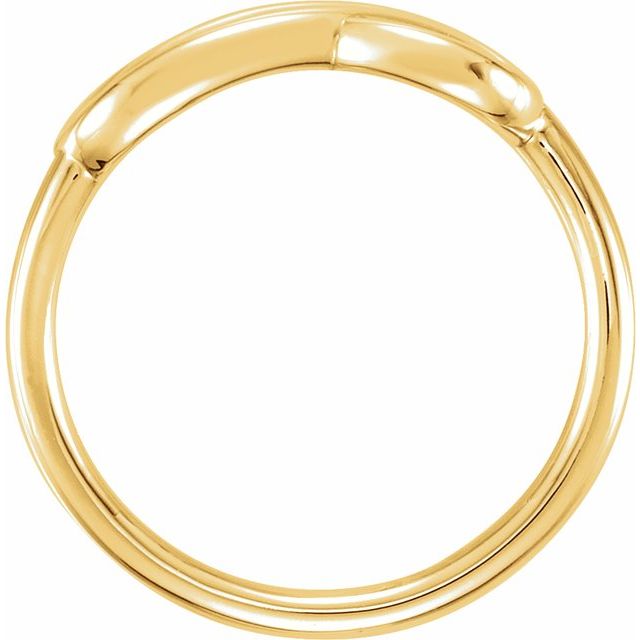 14k Yellow Double Infinity-inspired Ring