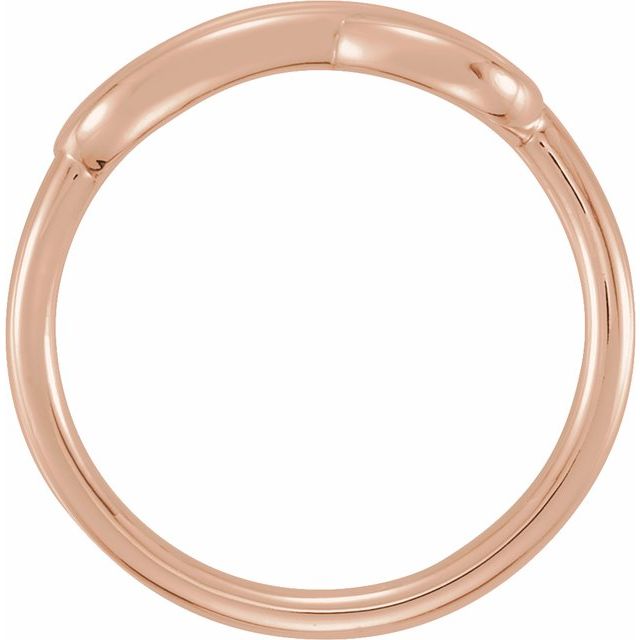 14k Rose Double Infinity-inspired Ring