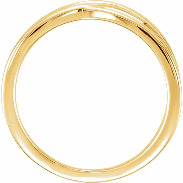 14k Yellow Criss-cross Ring