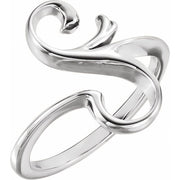 14k White Freeform Ring