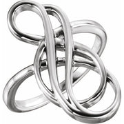 14k White Freeform Ring