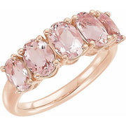14k Rose Natural Pink Morganite Ring