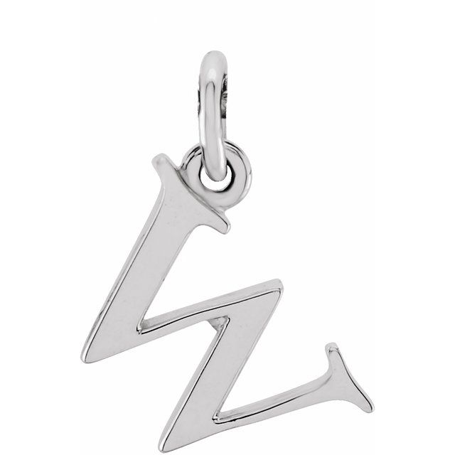 Sterling Silver Lowercase Initial w 16' Necklace