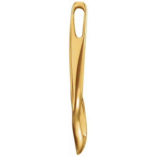 14k Yellow Freeform Pendant