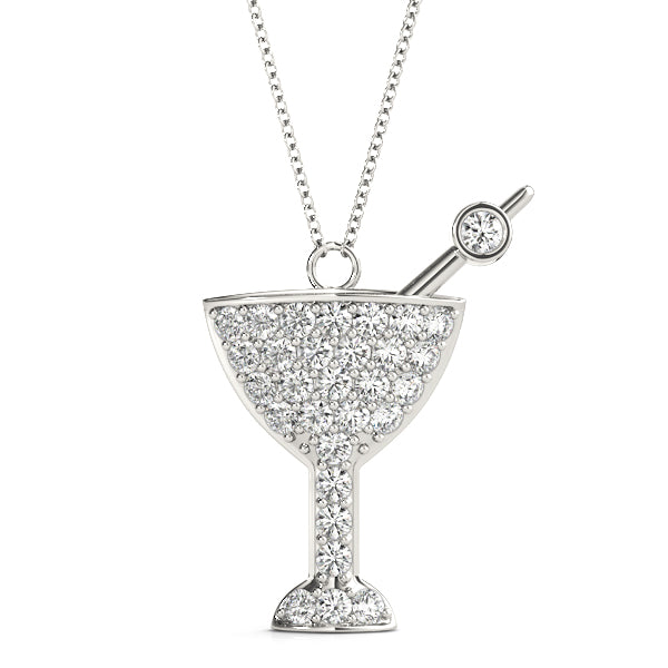 Martini Glass Charm