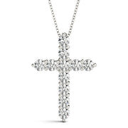11 Stone Cross Pendant