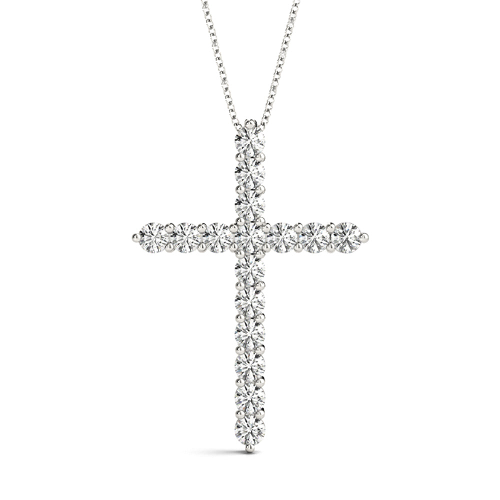 16 Stone Cross Pendant