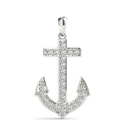 Diamond Anchor Pendant