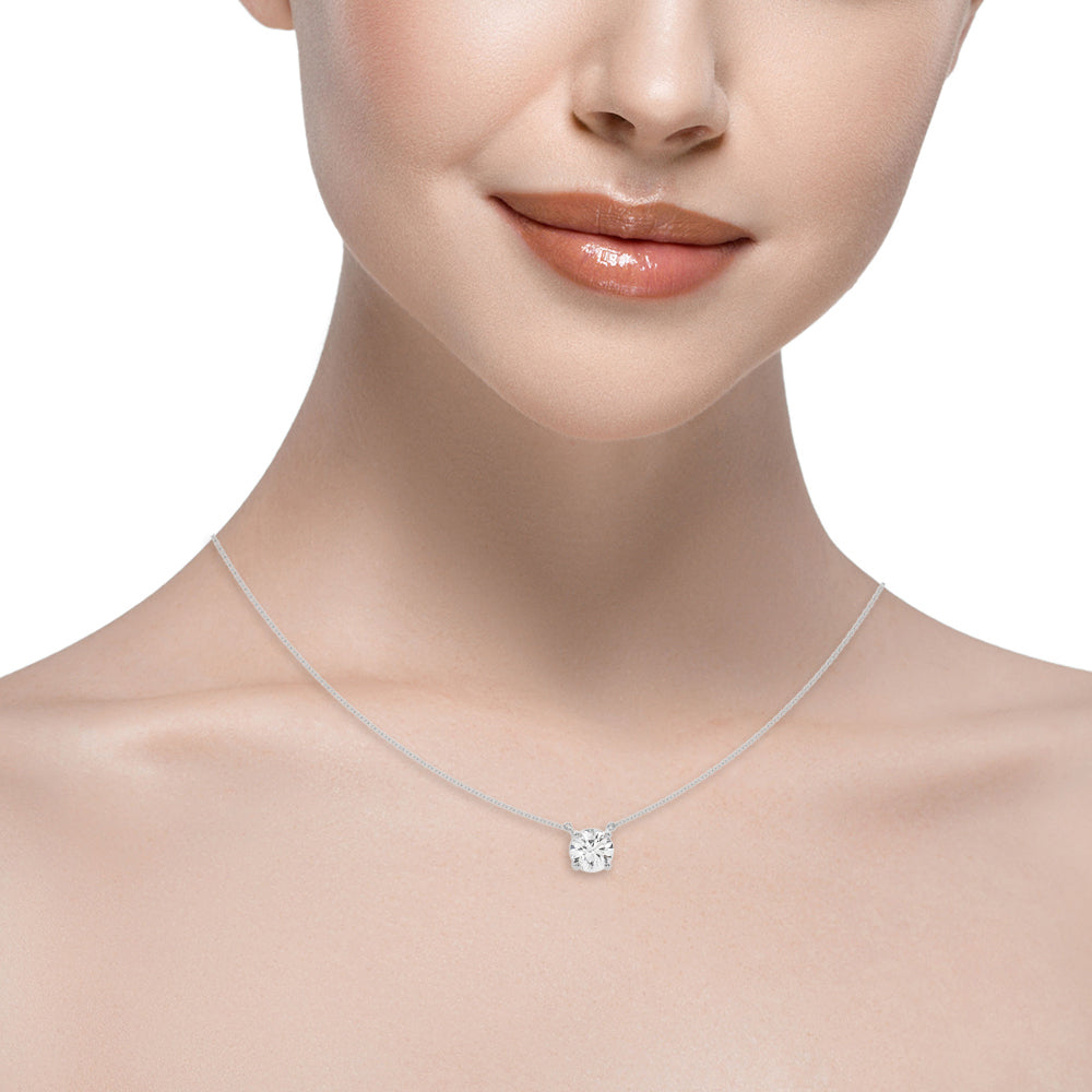 Round Solitaire Pendant