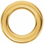 14k Yellow 13 Mm Circle Slide Pendant