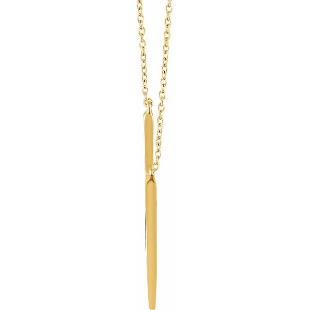 14k Yellow V 16-18' Necklace