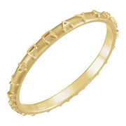 14K Yellow Prayer Ring