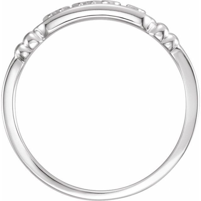 Sterling Silver What Would Jesus Do Ring