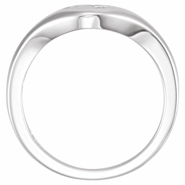 Sterling Silver 10.5 mm Dove Ring