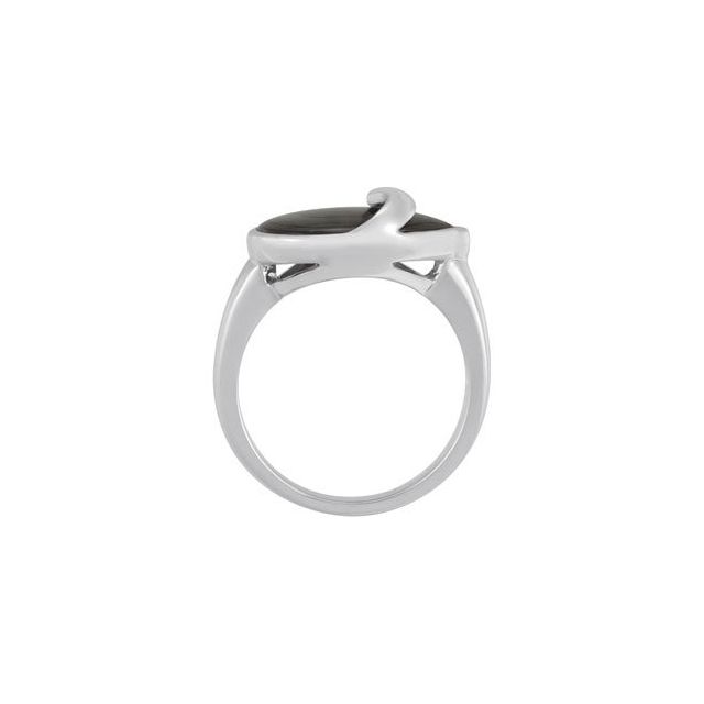 Sterling Silver Abalone Freeform Ring