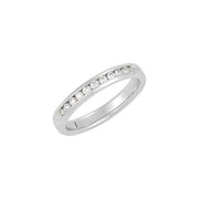 14K White 1/5 CTW Natural Diamond Channel-Set Anniversary Band