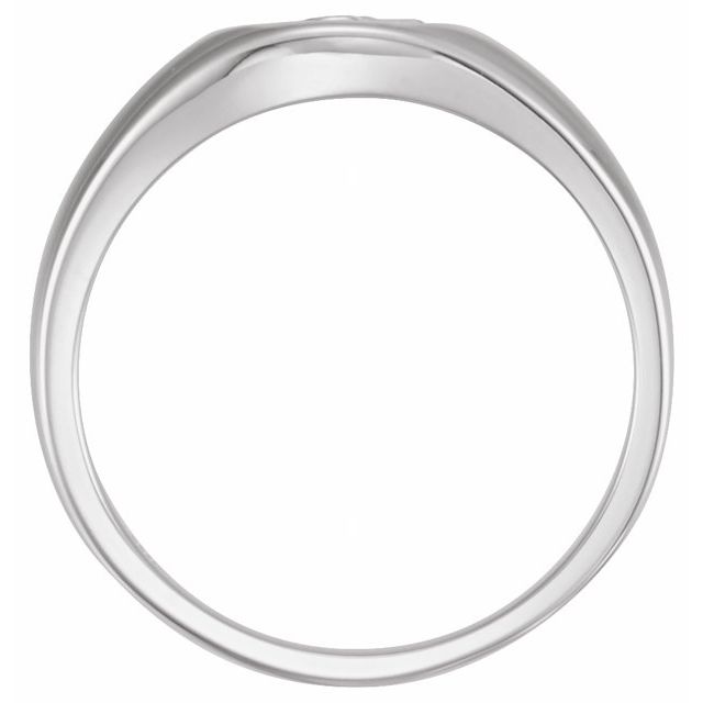 Sterling Silver The Rugged Cross® Chastity Ring Size 9
