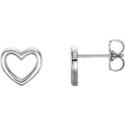 Sterling Silver Heart Earrings