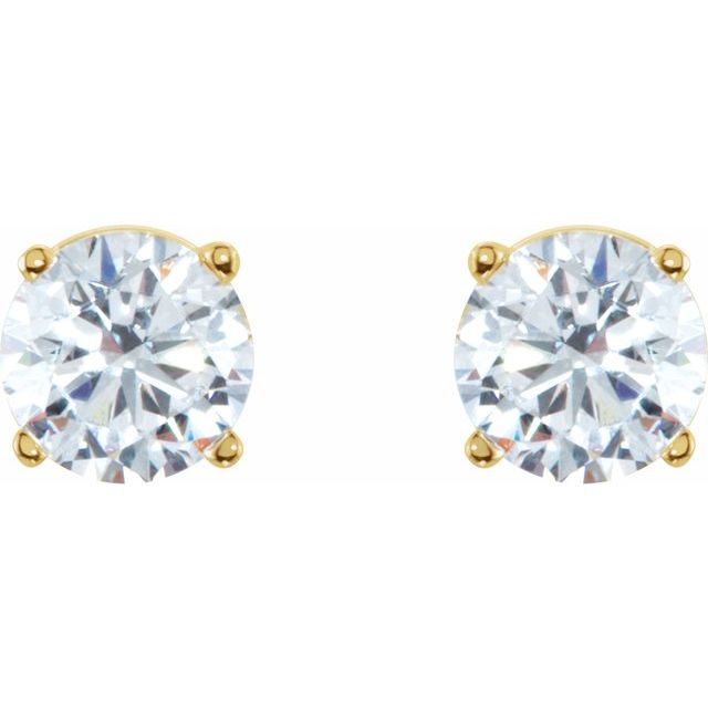 14k Yellow 1/4 Ctw Natural Diamond Stud Earrings