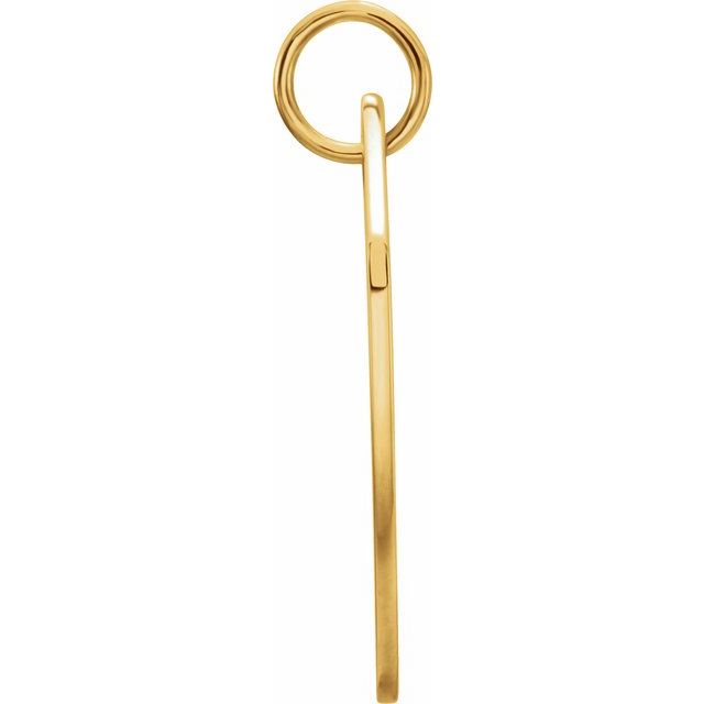 18k Yellow Vermeil Engravable Shield Pendant