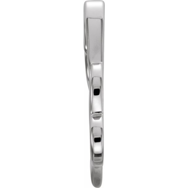 Sterling Silver Double Heart Slide Pendant