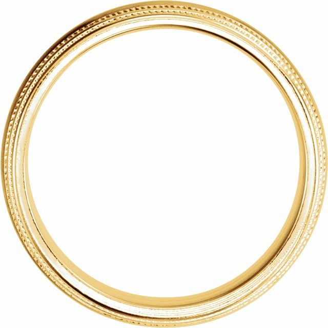 18K Yellow & Platinum & 18K Yellow 8 mm Double Edge Band Size 9