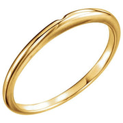 14K Yellow #2 Matching Band with One-Notch