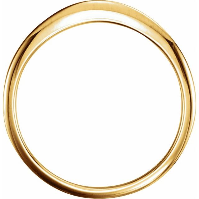 14K Yellow #2 Matching Band with One-Notch