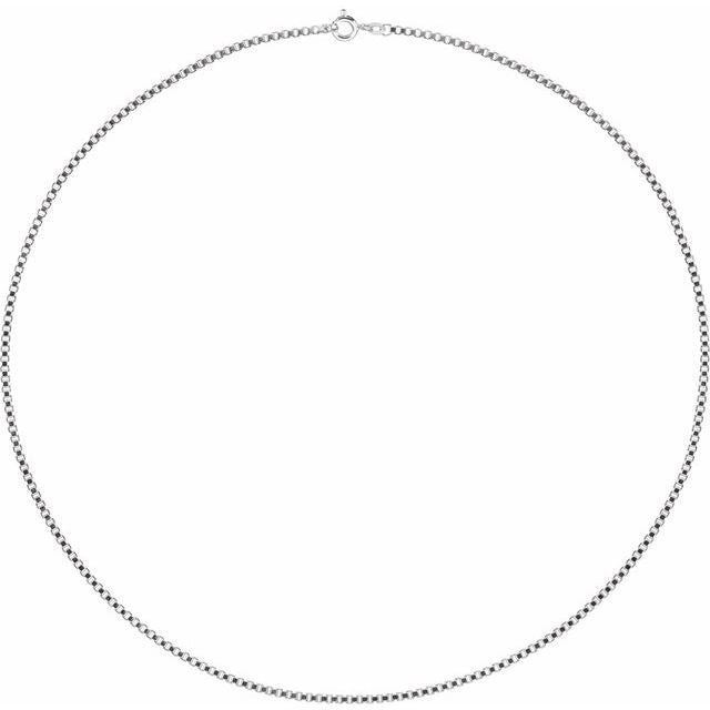 Sterling Silver 2 Mm Box 24' Chain