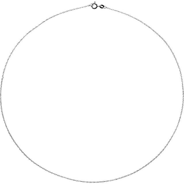 Sterling Silver .85 Mm Rope 16' Chain