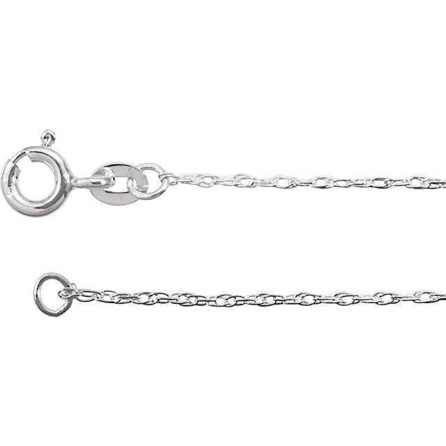 Sterling Silver .85 Mm Rope 18' Chain