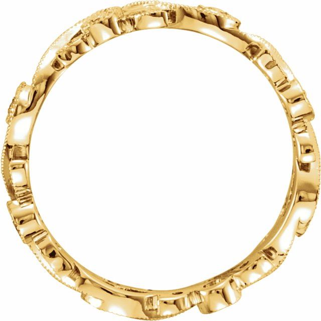 14k Yellow 1/4 Ctw Natural Diamond Eternity Band Size 7