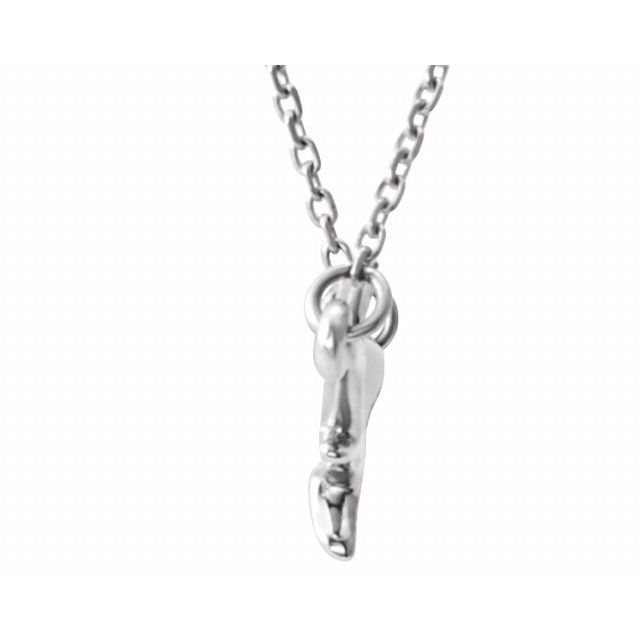 Sterling Silver Branch Bar 16-18' Necklace