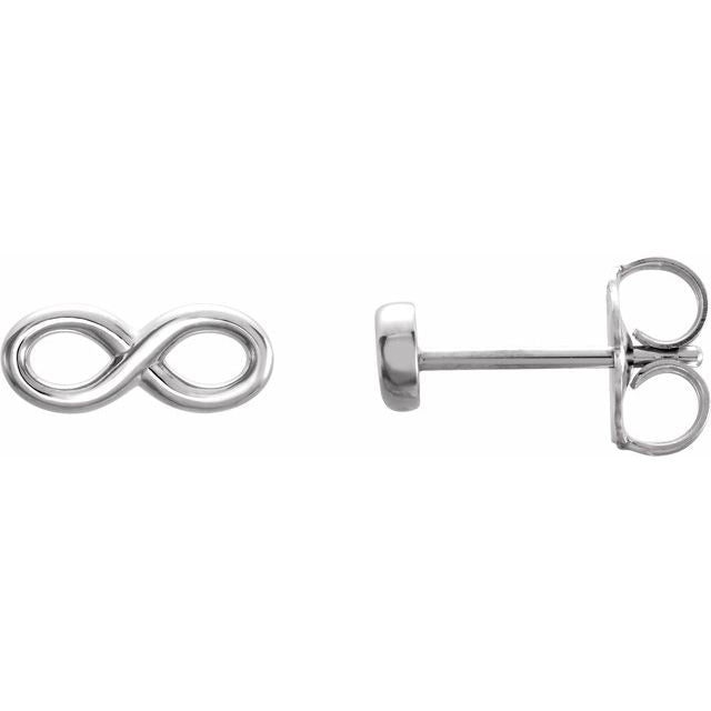 Sterling Silver Infinity-inspired Earrings