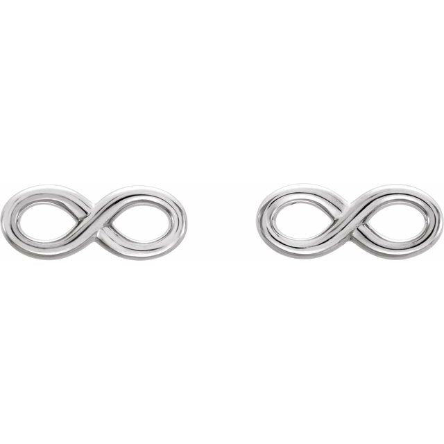 Sterling Silver Infinity-inspired Earrings