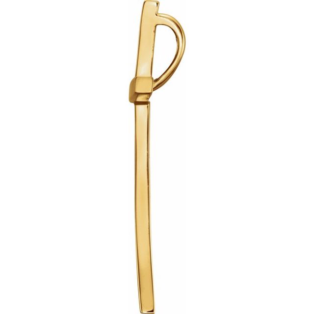 14K Yellow 32x19.25 mm Cross Pendant