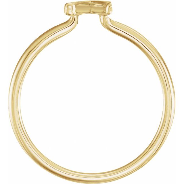 14k Yellow Wishbone Ring