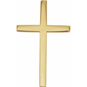 14K Yellow 25.7x15.7 mm Cross Pendant