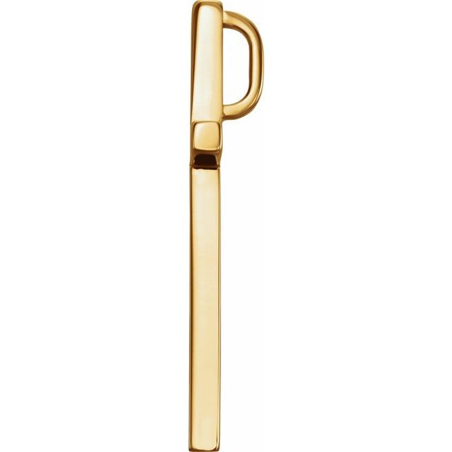 18K Yellow 25.7x15.7 mm Cross Pendant