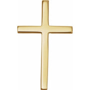 14K Yellow 21.7x13.5 mm Cross Pendant
