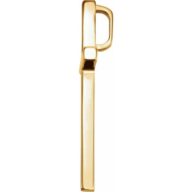14K Yellow 21.7x13.5 mm Cross Pendant