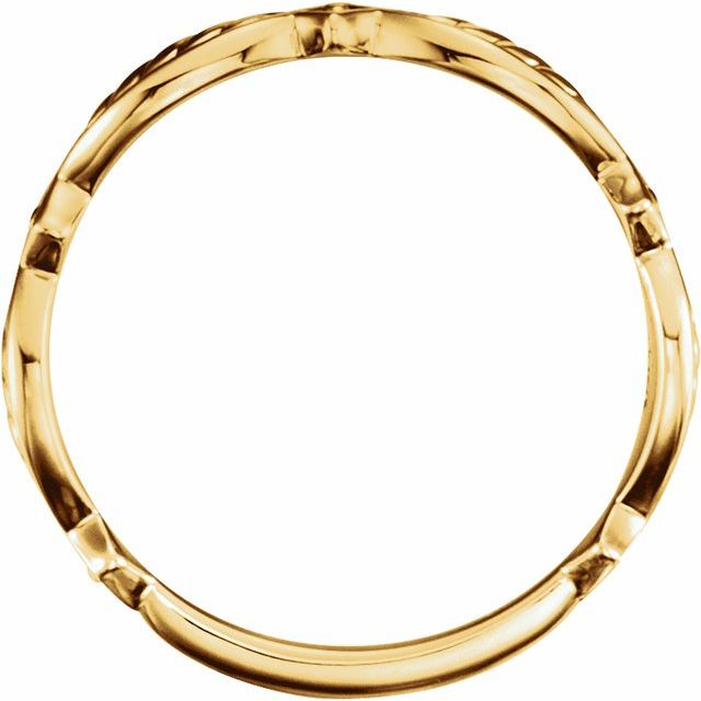 14k Yellow Stackable Ring