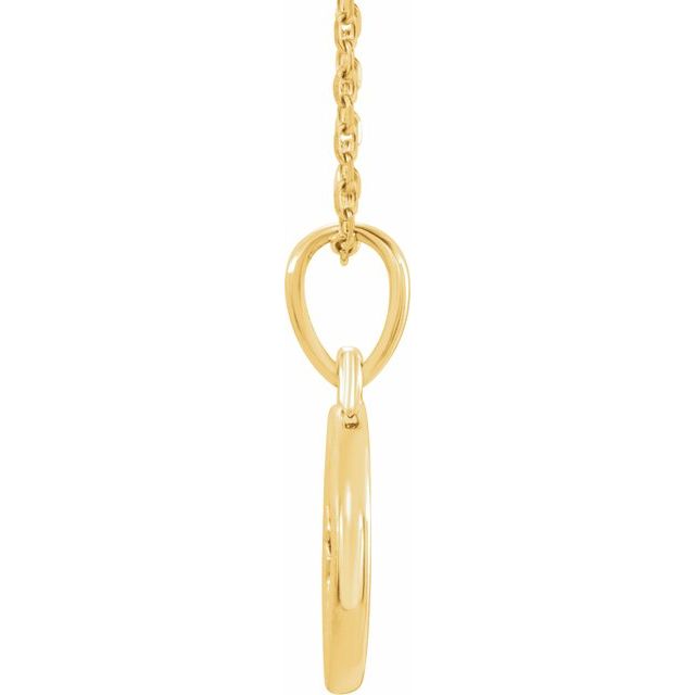 14k Yellow .01 Ct Natural Diamond Star 16-18' Necklace