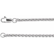 Sterling Silver 2.4 mm Wheat 20' Chain