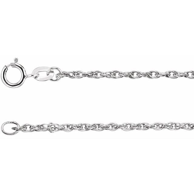 Sterling Silver 1.5 Mm Rope 24' Chain