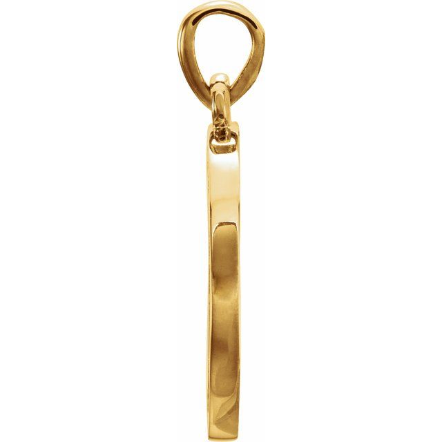 14k Yellow 1/5 Ctw Natural Diamond Engravable 16-18' Necklace