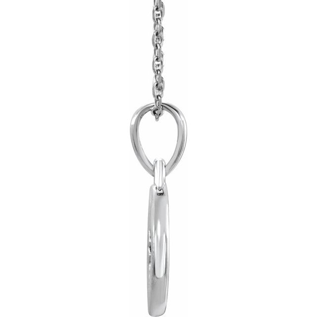 Sterling Silver .01 Ct Natural Diamond Star 16-18' Necklace
