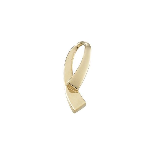 14K Yellow Freeform Slide Pendant